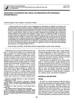 Associations of Substance Use, Abuse, and Dependence with