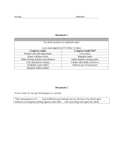 Articles of Confederation Documents