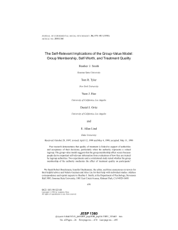 The Self-Relevant Implications of the Group