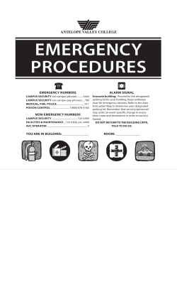 emergency procedures