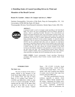 Coastal upwelling driven by wind and meanders of the Brazil Cur