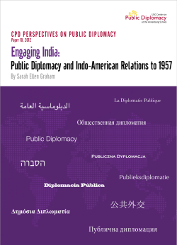 engaging india: public diplomacy and indo