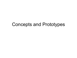 Lecture 5.2 Concepts and Prototypes