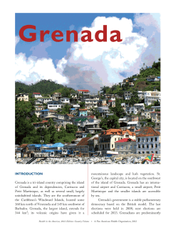 INTRODUCTION Grenada is a tri-island country comprising the
