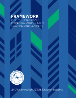 Framework for Systematic Change in Undergraduate STEM