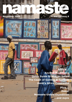 November 2005 Namaste News