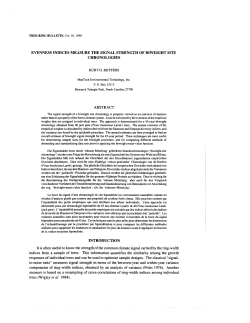 EVENNESS INDICES MEASURE THE SIGNAL