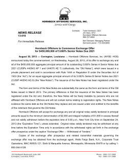 Service with Energy NEWS RELEASE