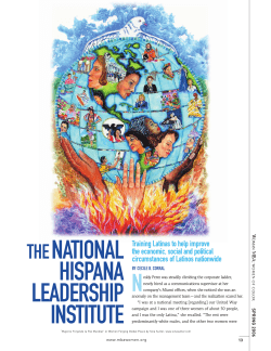 THENATIONAL HISPANA LEADERSHIP INSTITUTE