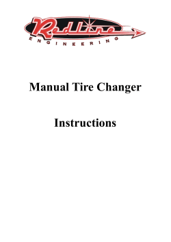 Manual Tire Changer Instructions