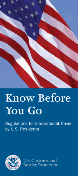 Know Before You Go