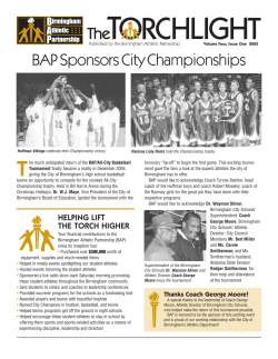 8 Pages - Birmingham Athletic Partnership