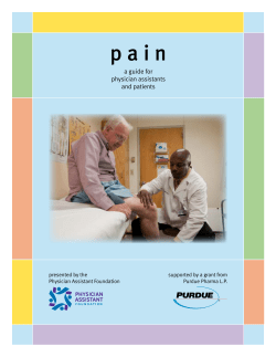 a guide for physician assistants and patients