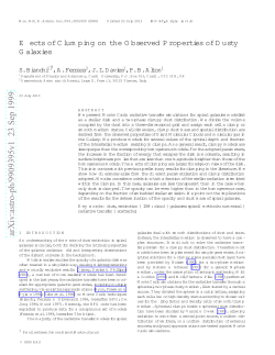 Effects of Clumping on the Observed Properties of Dusty Galaxies