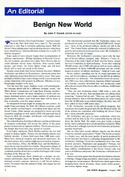 Benign New World - Air Force Magazine