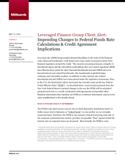 Impending Changes to Federal Funds Rate Calculations
