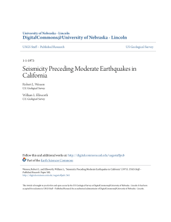 Seismicity Preceding Moderate Earthquakes in California