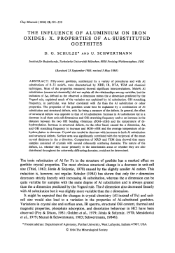 the influence of aluminium on iron oxides: x. properties of al