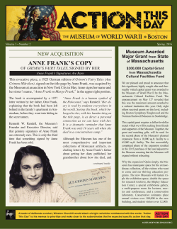 ANNE FRANK`S COPY - Museum of World War II