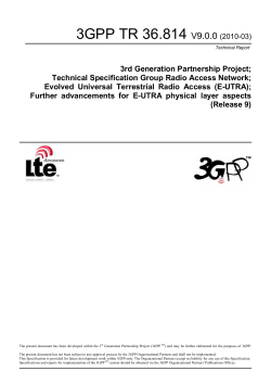 3GPP TR 36.814 V9.0.0 (2010-03)