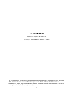 The Social Contract - Western University Political Science