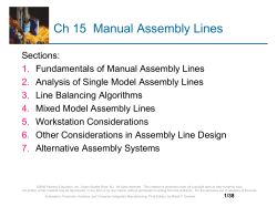 Manual Assembly Systems