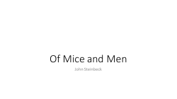 Of Mice and Men REVISION SESSION 20.5.16