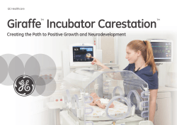 Giraffe Incubator Carestation PDF 722KB