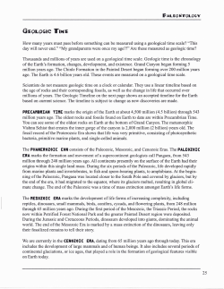 Geologic Time Article