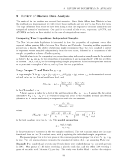9 Review of Discrete Data Analysis