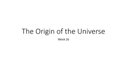 The Origin of the Universe