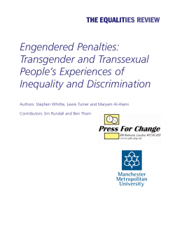 Engendered Penalties: Transgender and