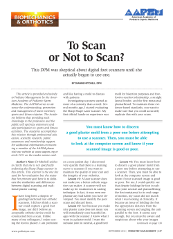To Scan or Not to Scan?