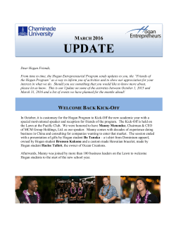 March 2016 - Chaminade University of Honolulu