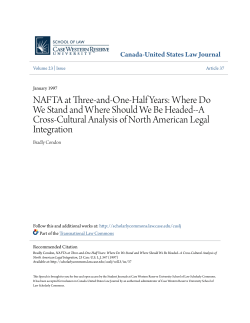 NAFTA at Three-and-One-Half Years