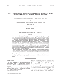 A New Parameterization of Single Scattering Solar Radiative