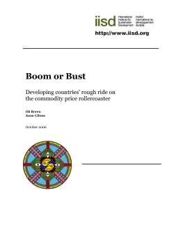 Boom or Bust - International Institute for Sustainable Development