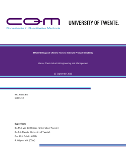 Efficient Design of Lifetime Tests to Estimate Product Reliability