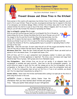 Prevent Grease and Stove Fires in the Kitchen!
