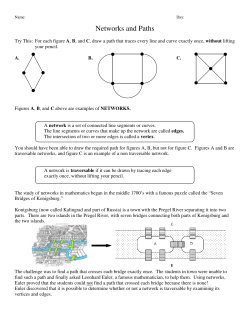Networks and Paths