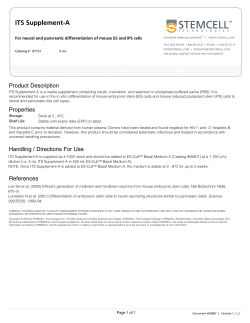 Single Component PIS - STEMCELL Technologies