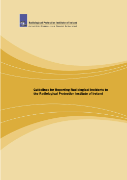 Guidelines for Reporting Radiological Incidents to the
