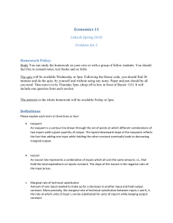 Economics 11 Definitions