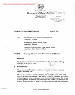 Department of Human Ser/f11desLs tJ~~ .,J \!,1 c