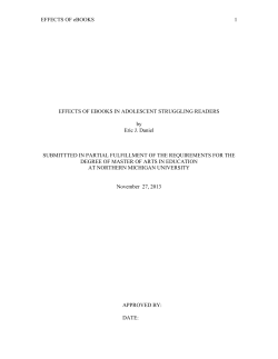 Effects of EBooks in Adolescent Struggling Readers.