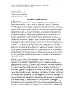 International Encyclopedia of the Social and Behavioral Sciences