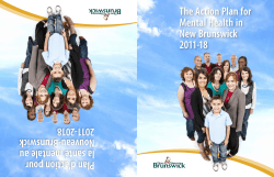 The Action Plan for Mental Health in New Brunswick 2011-18