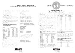 Sodium Iodide (131I) Solution BP (for therapy)
