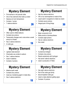 Mystery Element Mystery Element Mystery