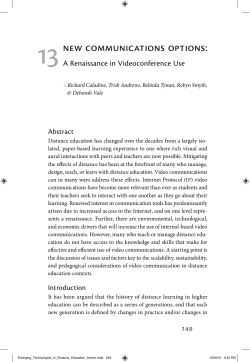 A Renaissance in Videoconference Use